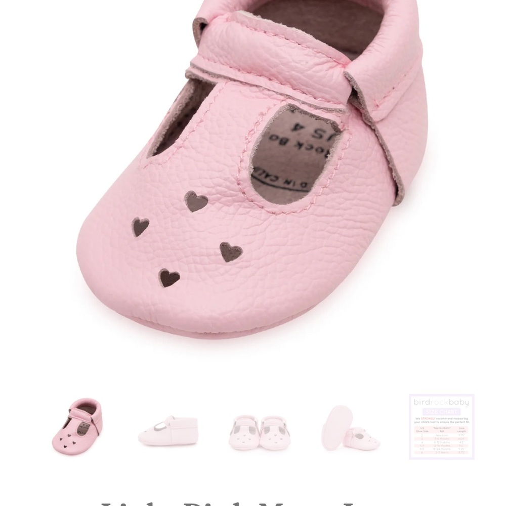 Bird Rock Baby Mary Jane Moccasins (Light Pink) - Picture 4 of 4
